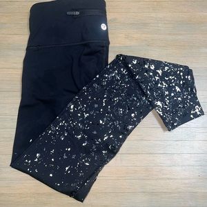 Lululemon speed wunder tights SE speckle shine 6